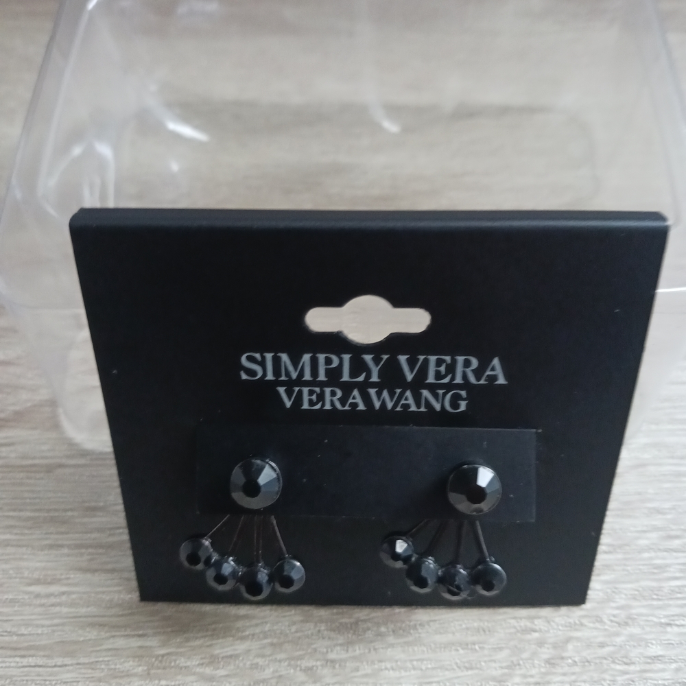 Simply Vera Vera Wang Black Stud Earrings